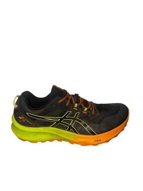 ASICS gel trabuco 11 Men's Black Neon Green Orange Running Shoe 13
